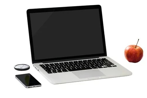 laptop and objects